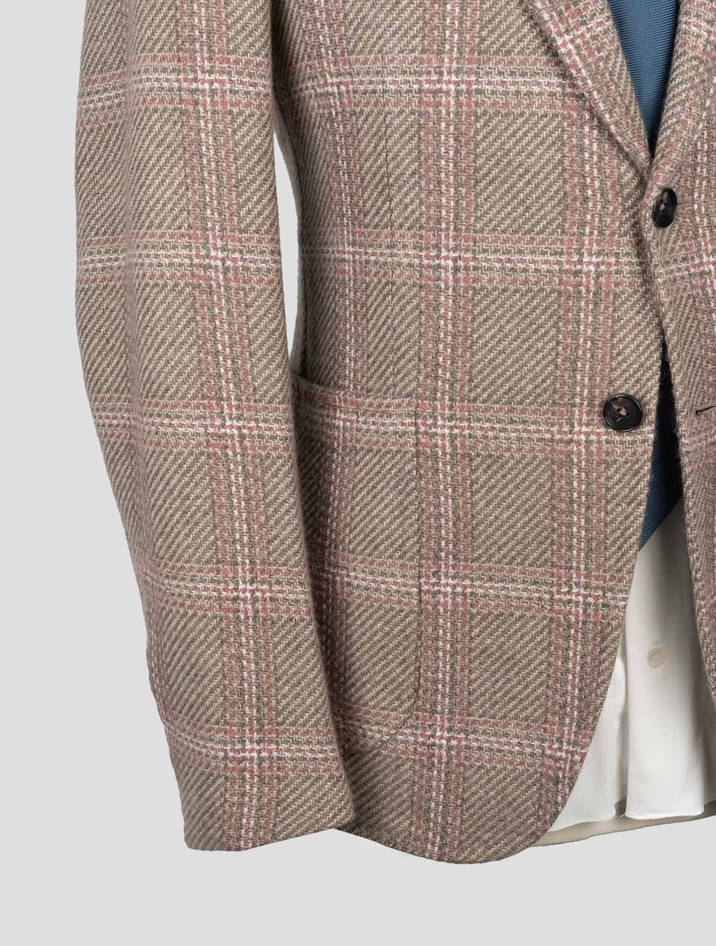 Isaia Light Brown Cashmere Blazer 4