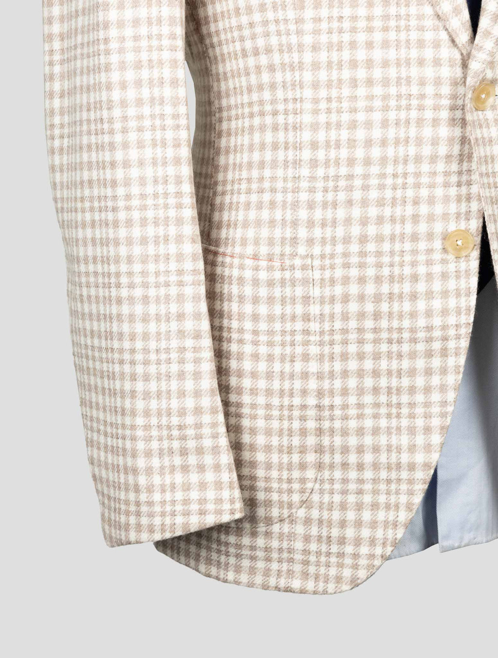 Isaia Beige Cashmere Blazer 4