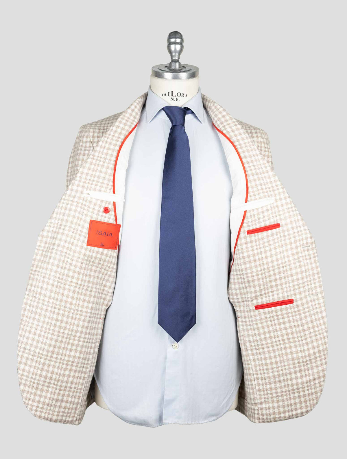 Isaia Beige Cashmere Blazer 6