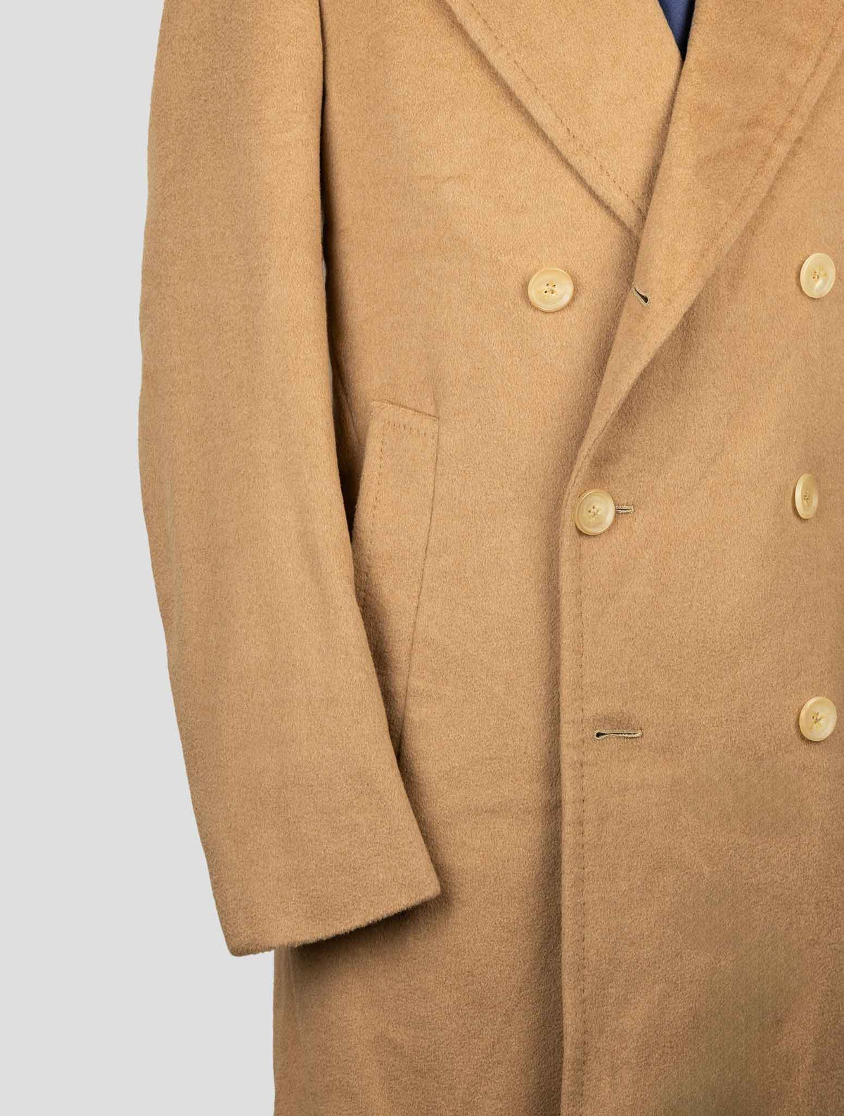 Isaia Brown Camel Overcoat 4