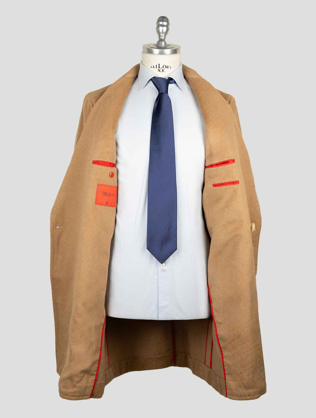 Isaia Brown Camel Overcoat 5