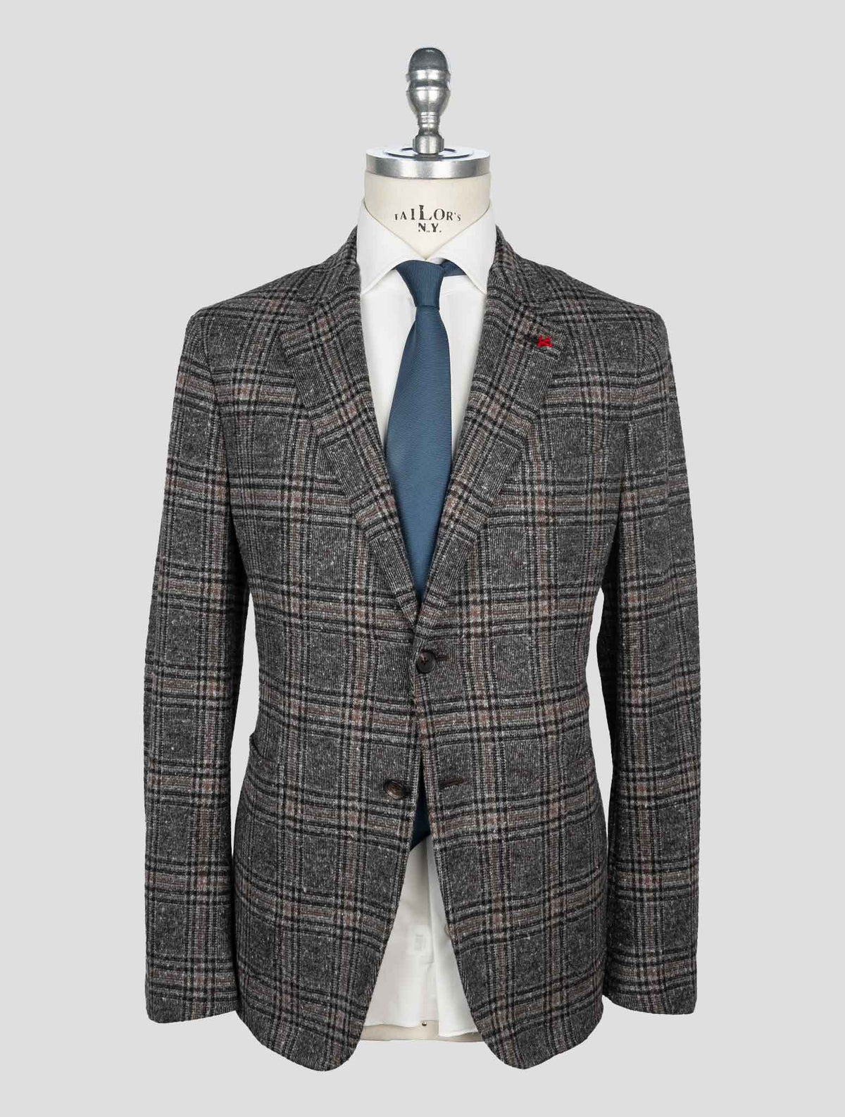Isaia Multicolor Wool Cotton Silk Blazer 1