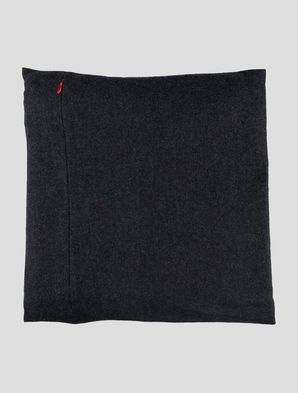 Isaia Gray Burgundy Cashmere Blanket 1