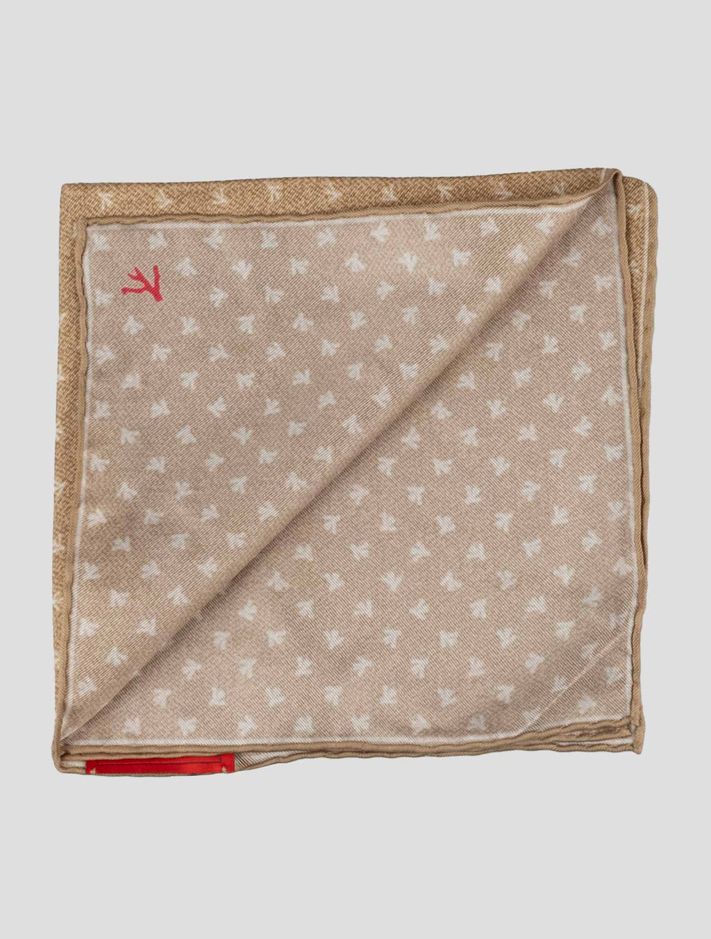 Isaia Beige Silk Tie 2