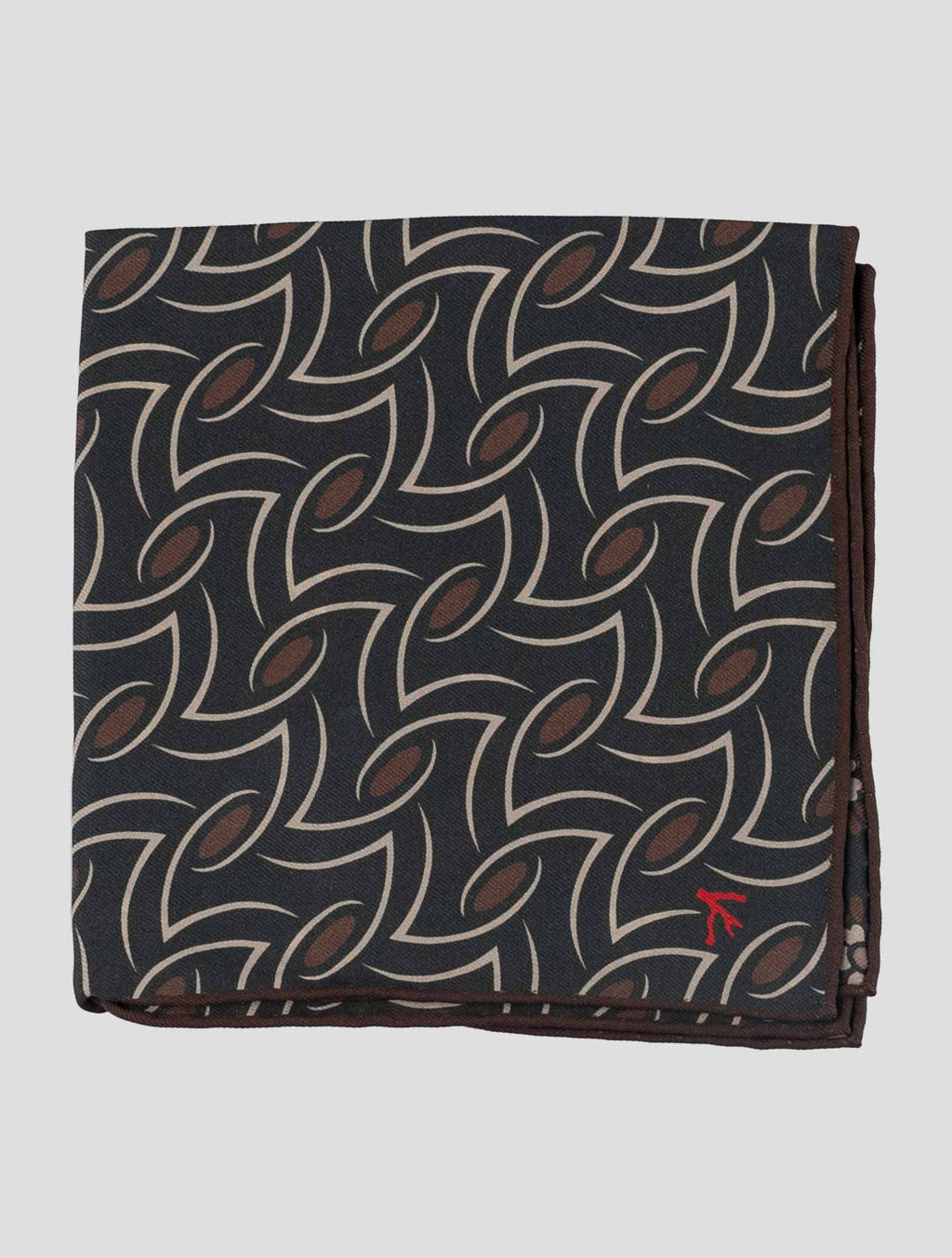 Isaia Multicolor Silk Pocket Square 1