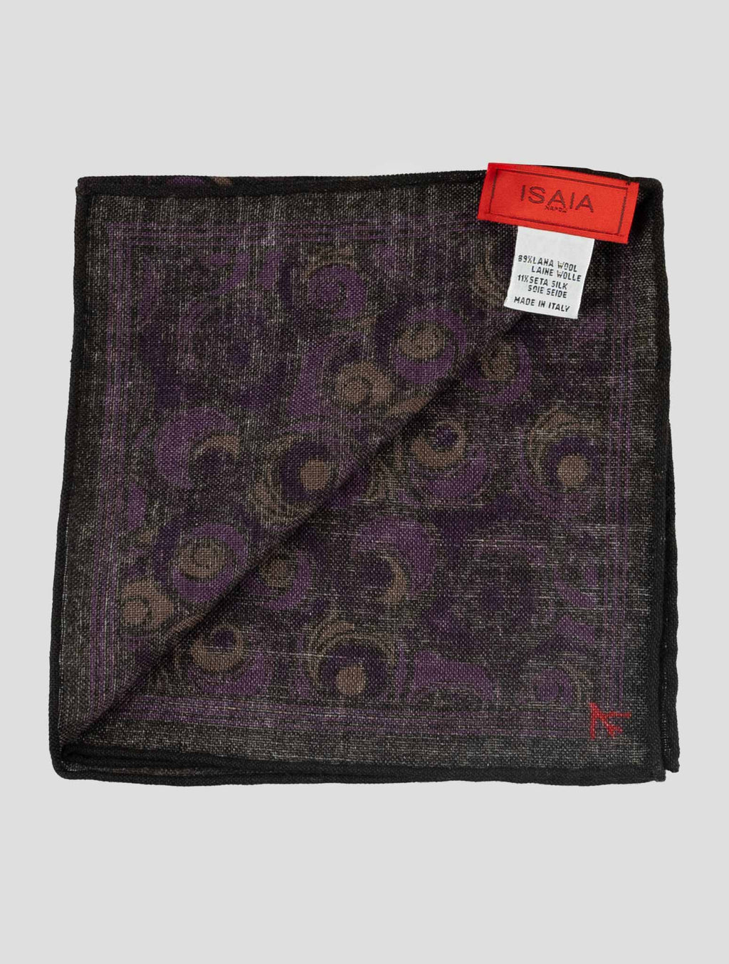 Isaia Multicolor Cotton Pocket Square 2