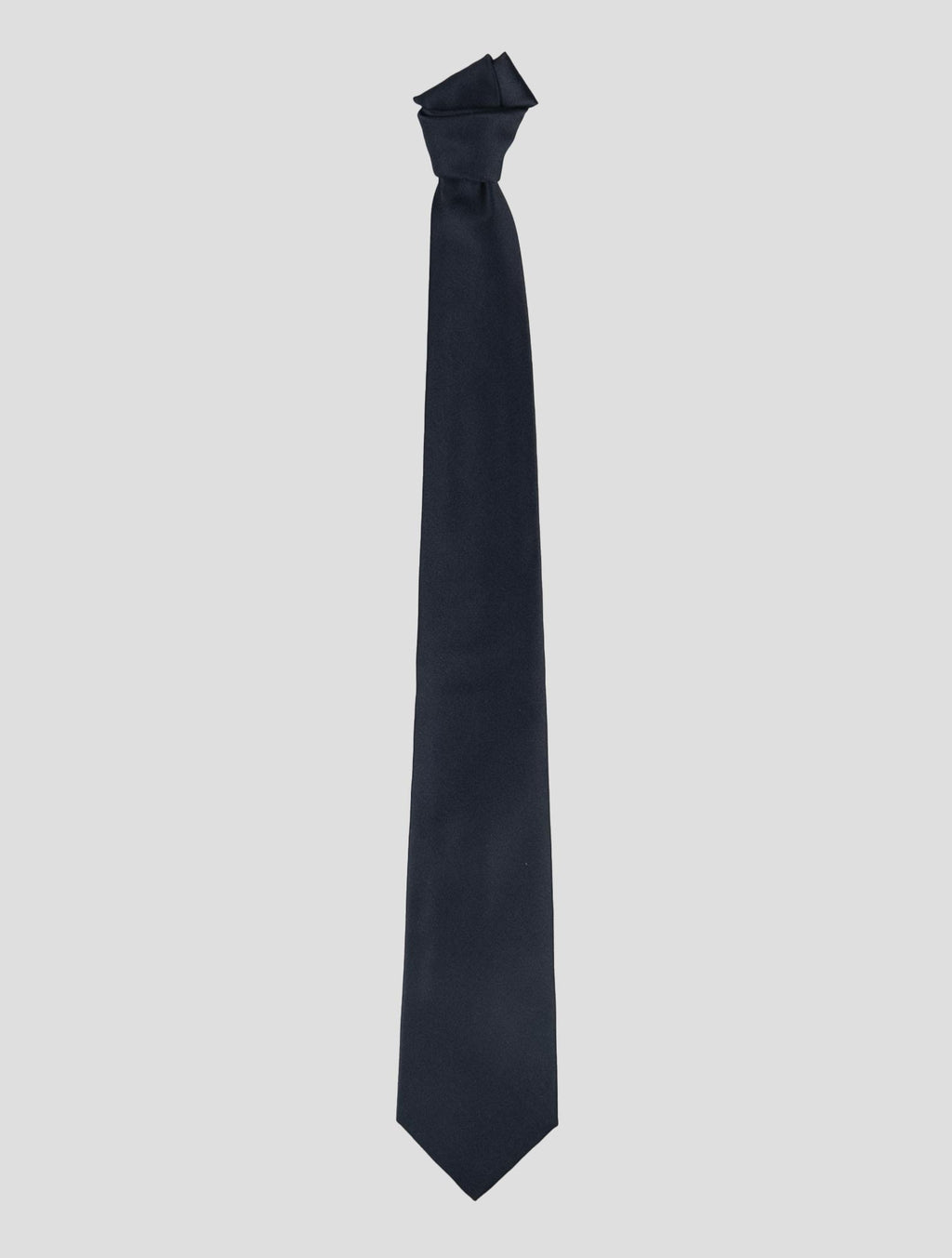 Isaia Black Silk Tie 1