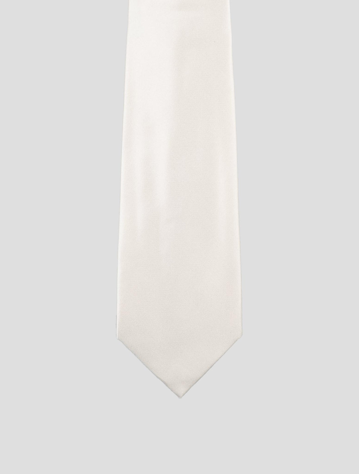 Isaia White Silk Tie 2