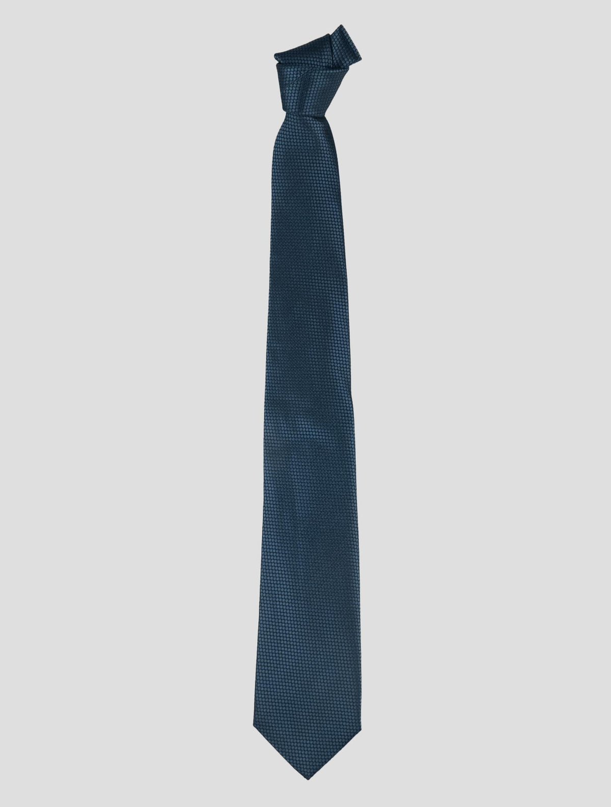 Isaia Blue Silk Tie 1