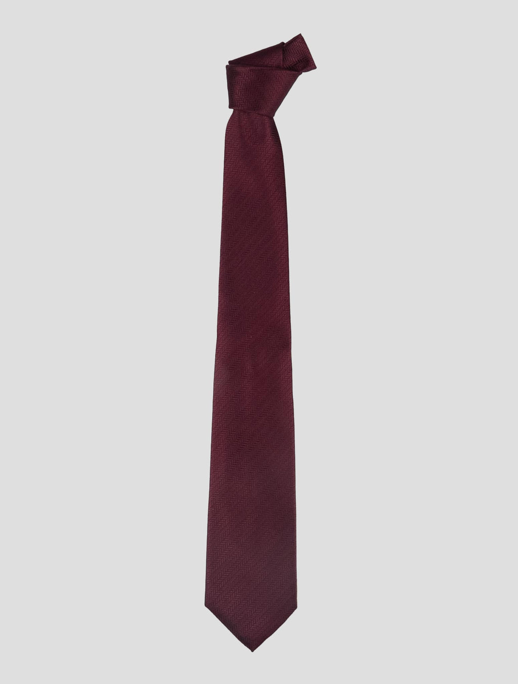 Isaia Burgundy Silk Tie 1