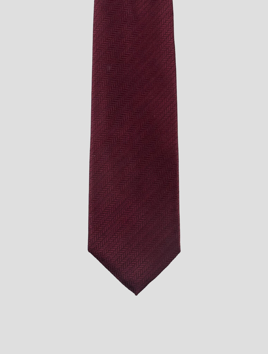 Isaia Burgundy Silk Tie 2