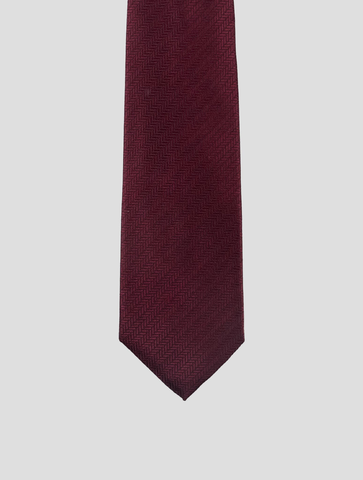 Isaia Burgundy Silk Tie 2