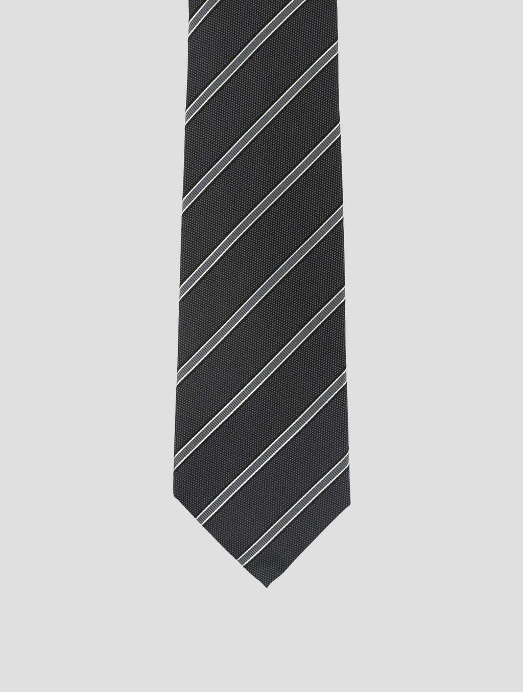 Isaia Dark Gray Silk Tie 2