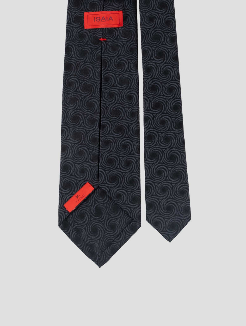 Isaia Dark Blue Silk Tie 3
