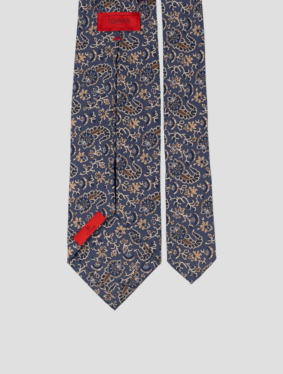 Isaia Blue Silk Tie 3
