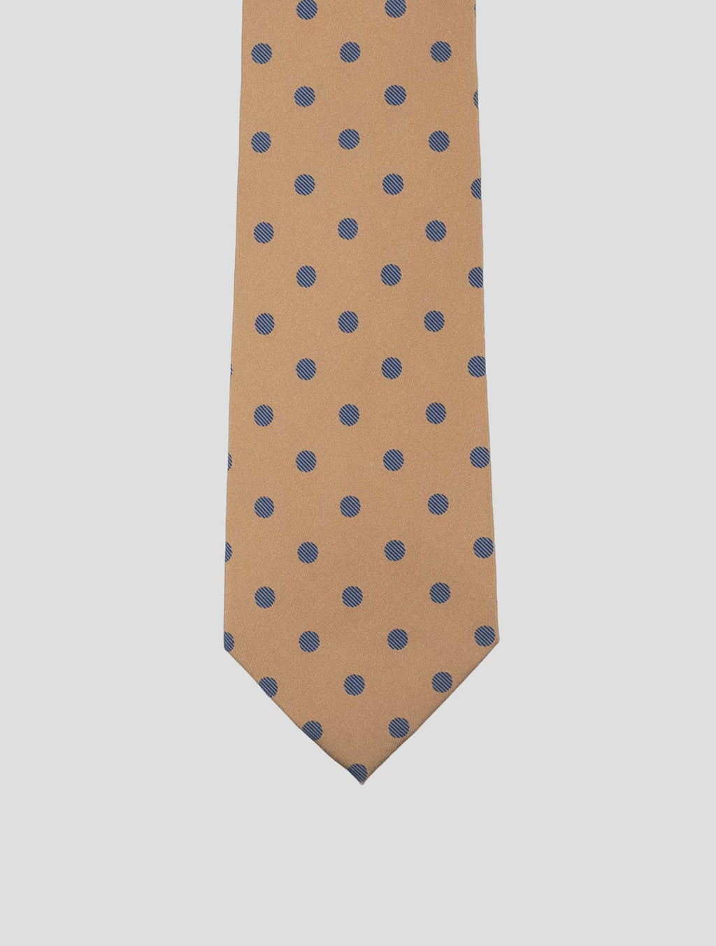 Isaia Brown Brown Blue Silk Tie 2