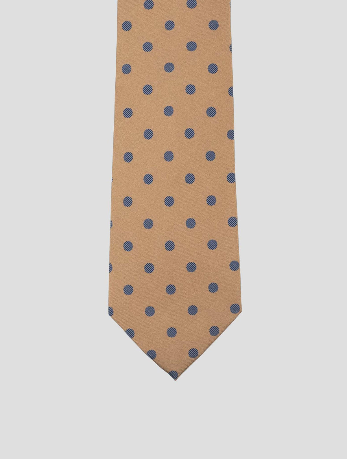 Isaia Brown Brown Blue Silk Tie 2