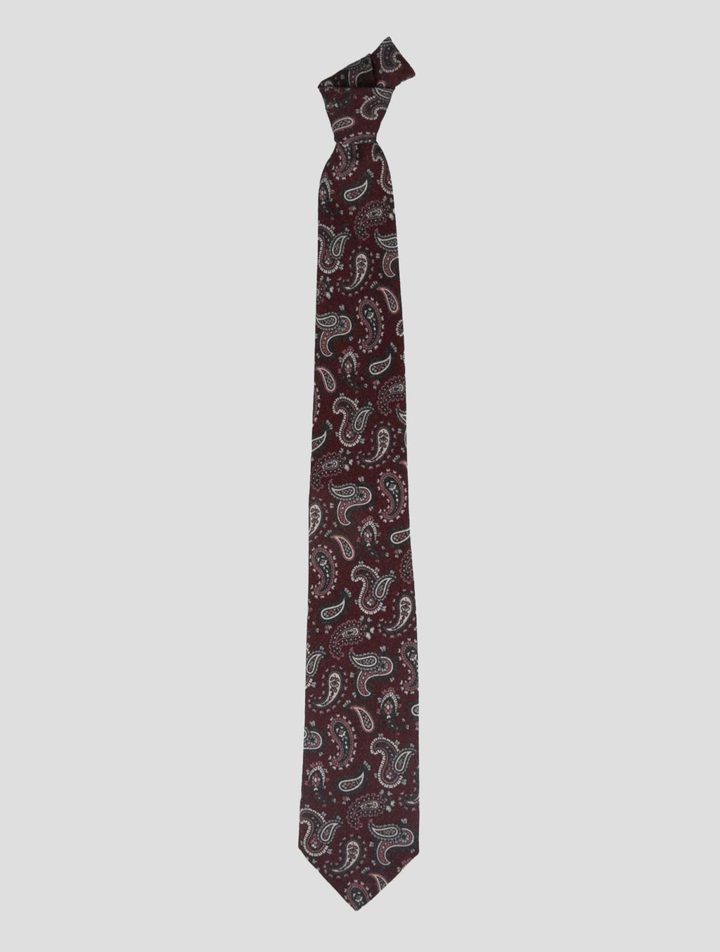Isaia Multicolor Wool Silk Tie 1