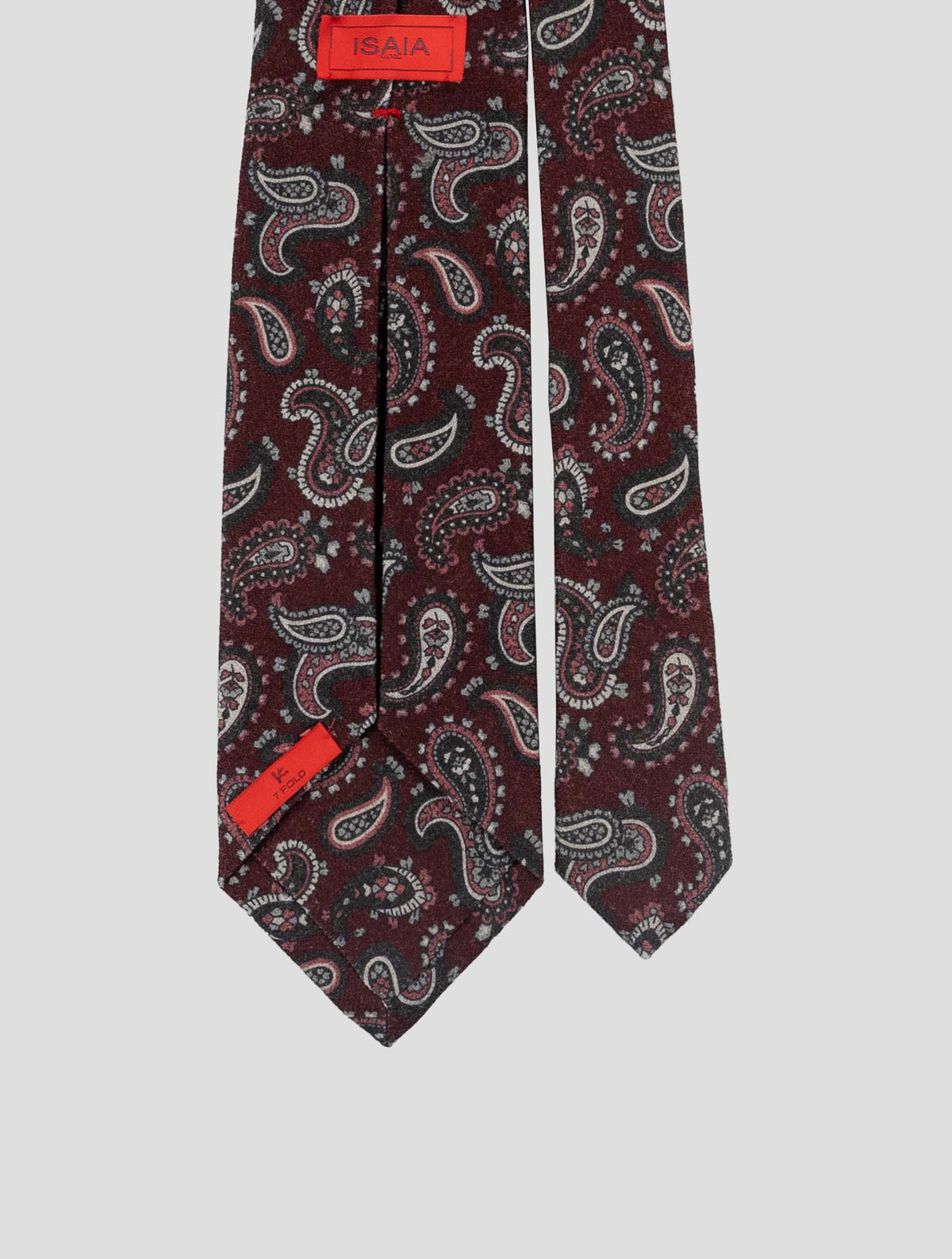 Isaia Multicolor Wool Silk Tie 3