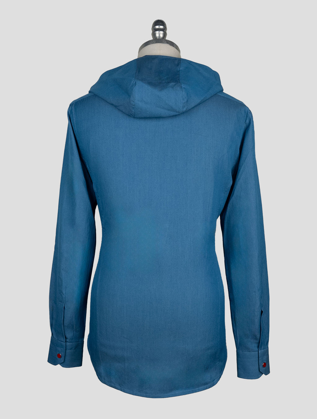 Kiton Blue Cotton Shirt Mariano 4