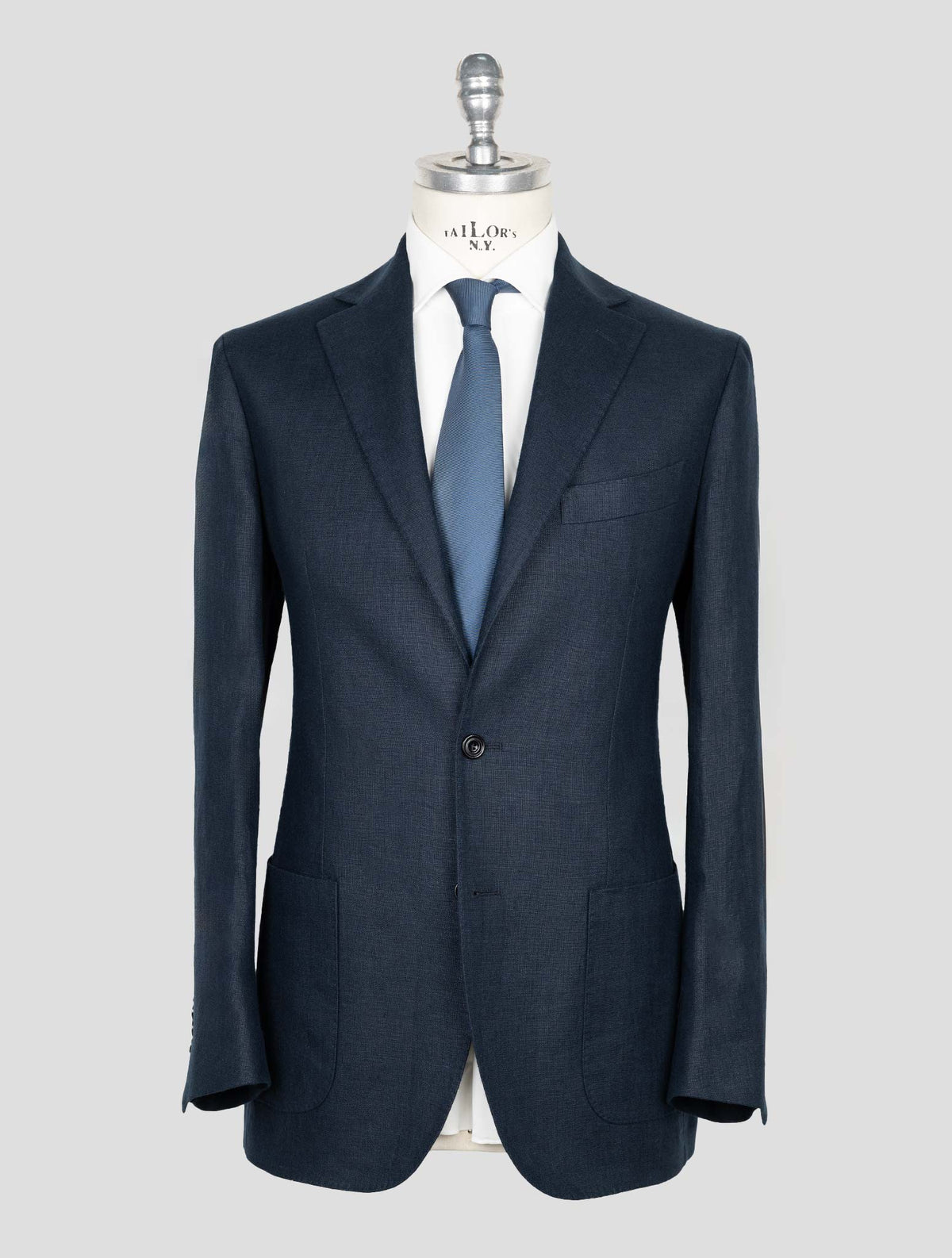 Sartorio Napoli Blue Linen Blazer 1