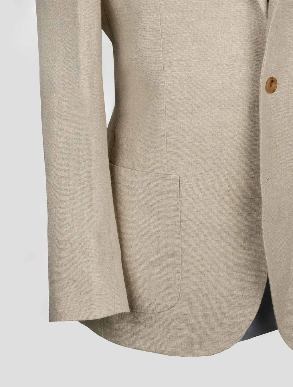 Sartorio Napoli Beige Linen Blazer 5