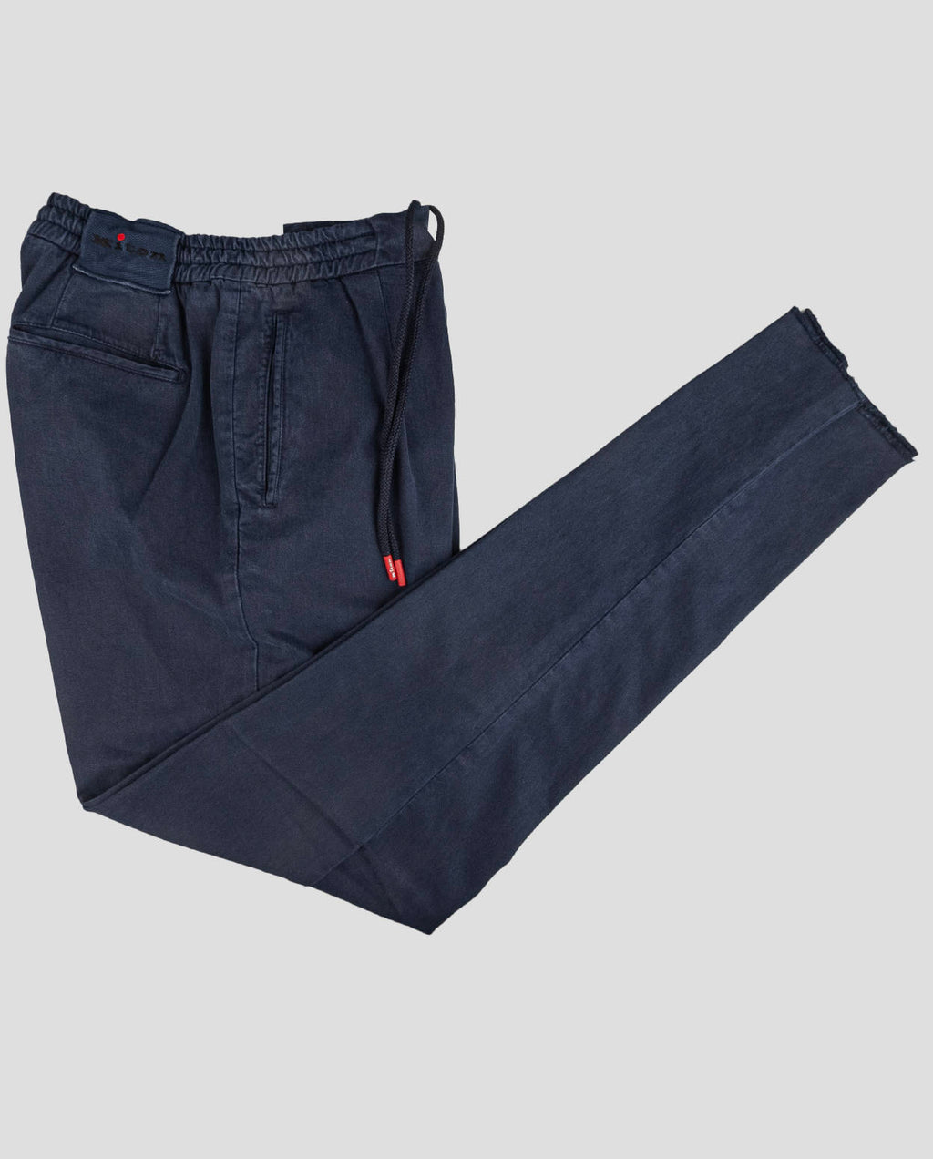 Kiton Blue Lyocell Cotton Ea Pants 1