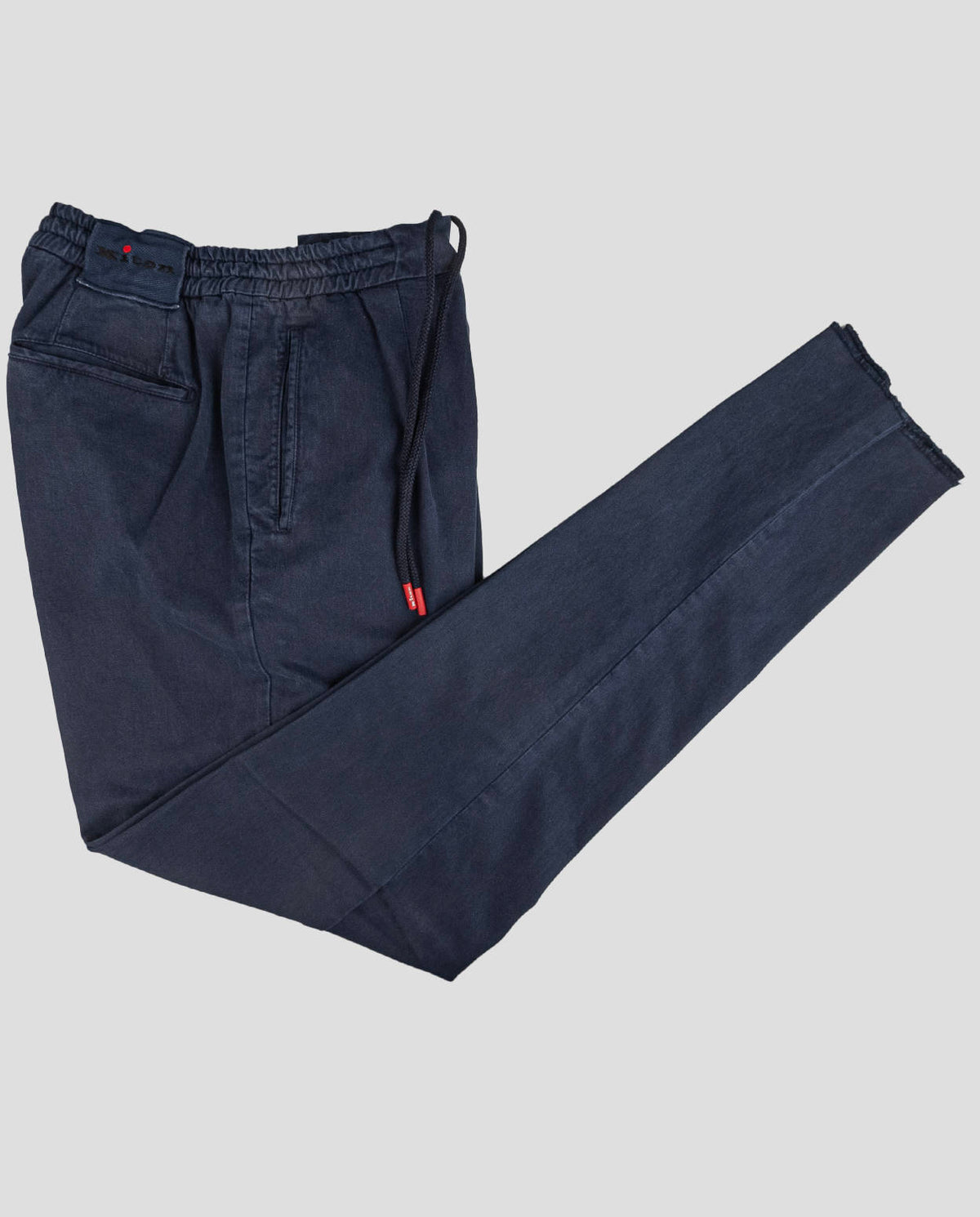 Kiton Blue Lyocell Cotton Ea Pants 1