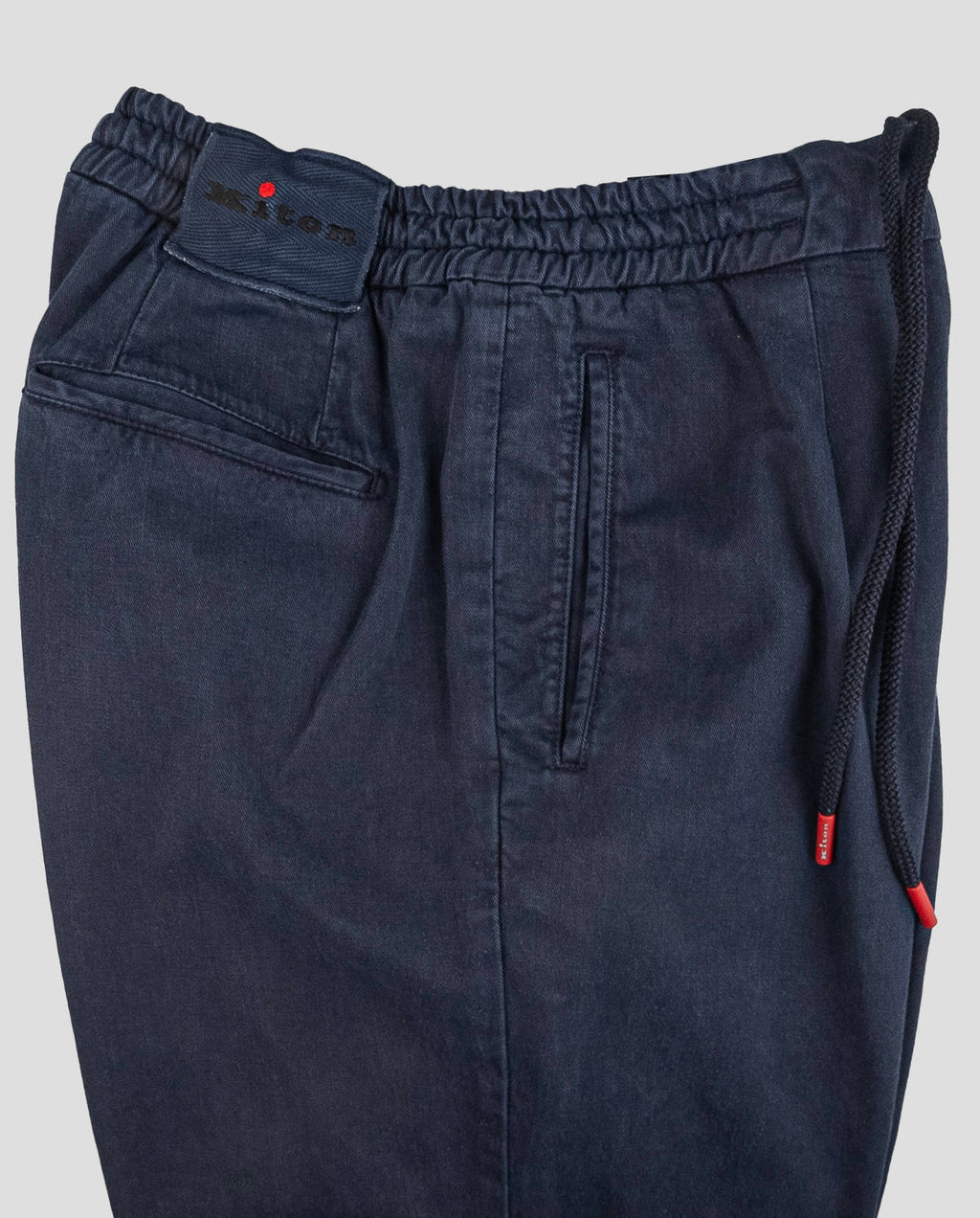 Kiton Blue Lyocell Cotton Ea Pants 3