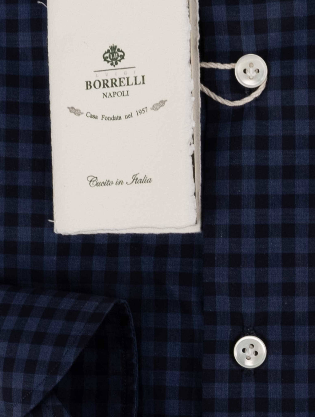 Luigi Borrelli Blue Cotton Shirt 3