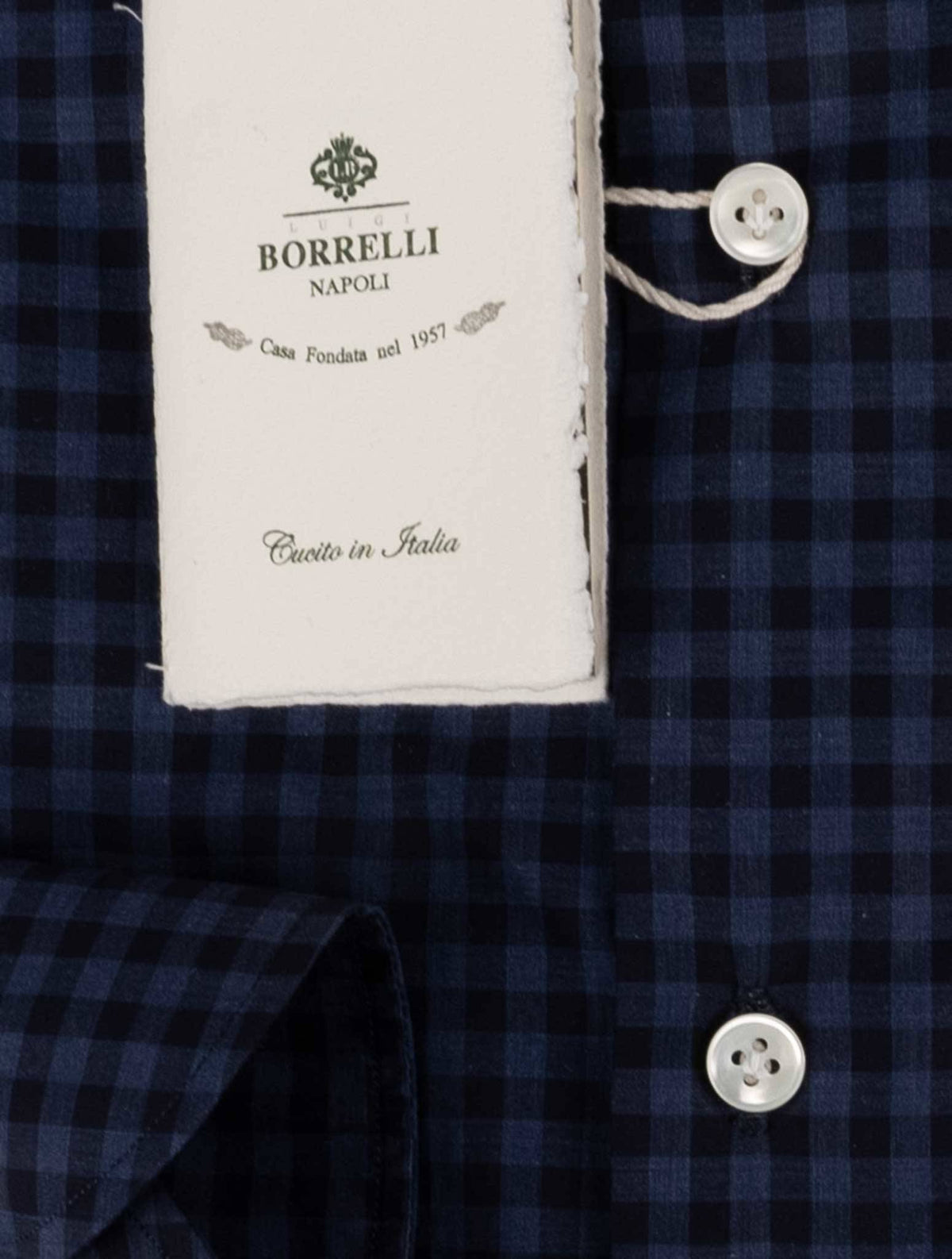 Luigi Borrelli Blue Cotton Shirt 3