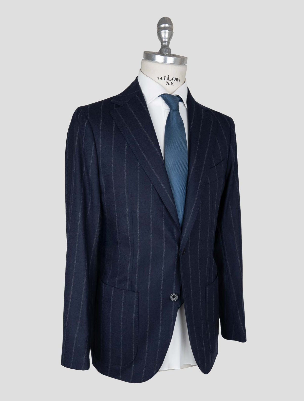 Sartorio Napoli Blue Virgin Wool Ea Suit 2