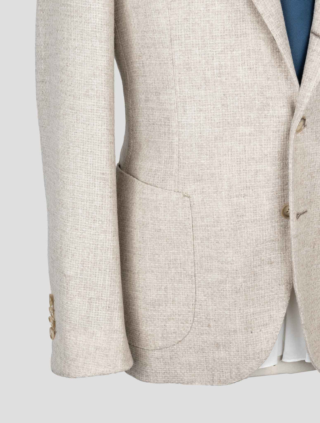 Luigi Borrelli Beige Virgin Wool  Blazer 5