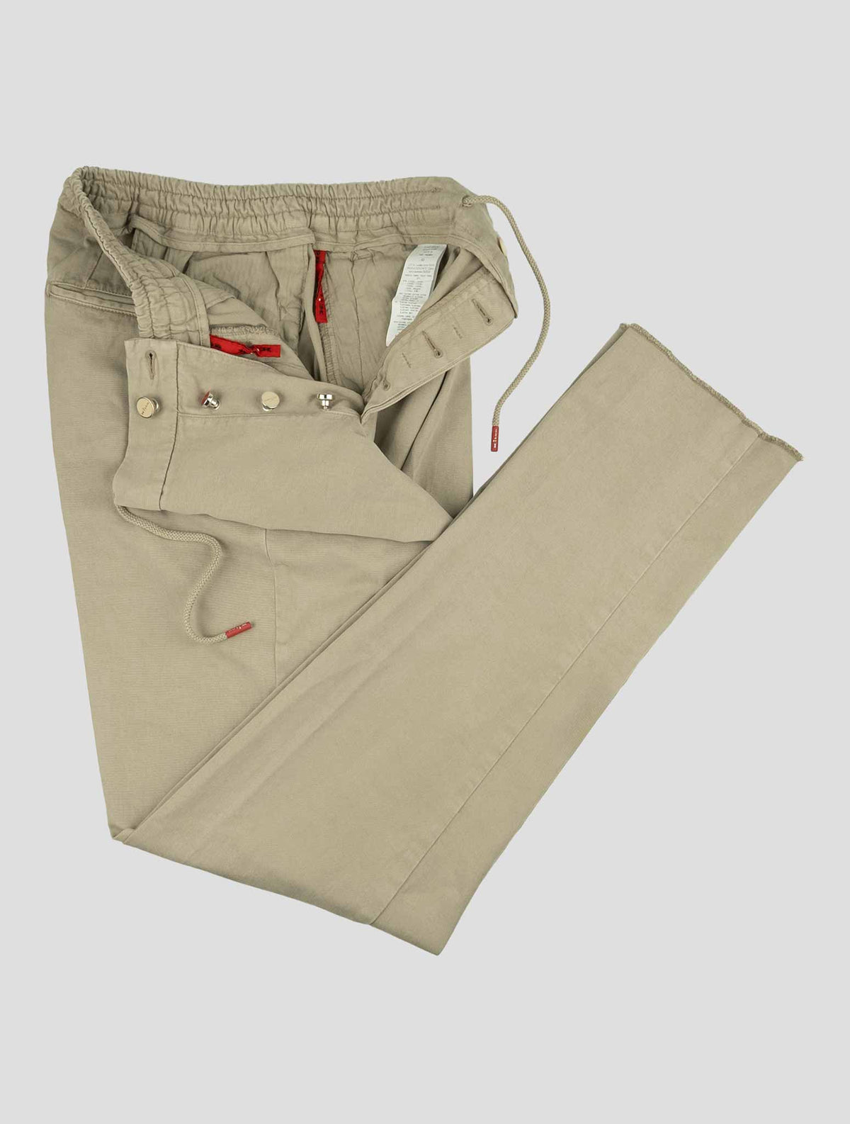 Kiton Beige Lyocell Cotton Ea Pants 2