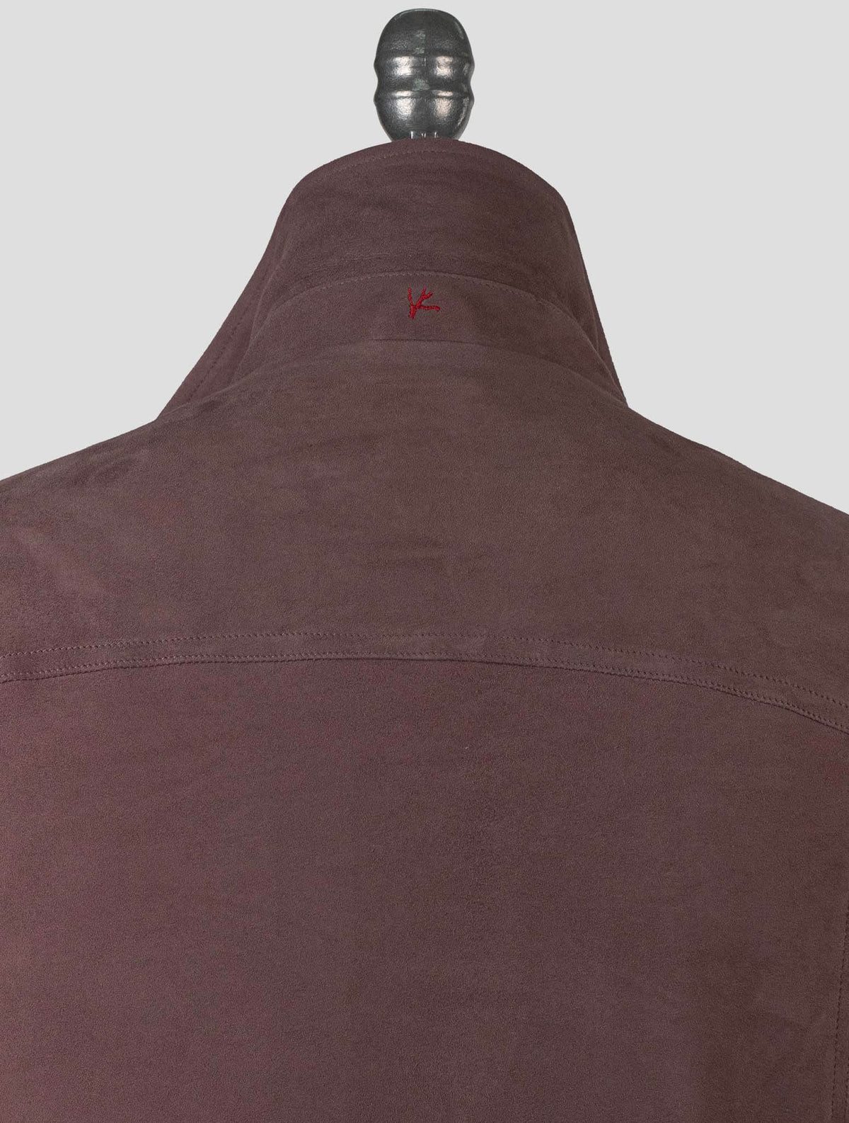 Isaia Lilac Leather Suede Coat 6