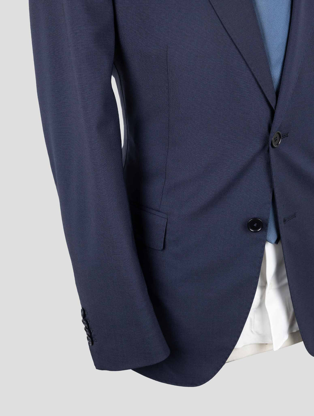 Giampaolo Blue Wool Pl Ea Suit 5
