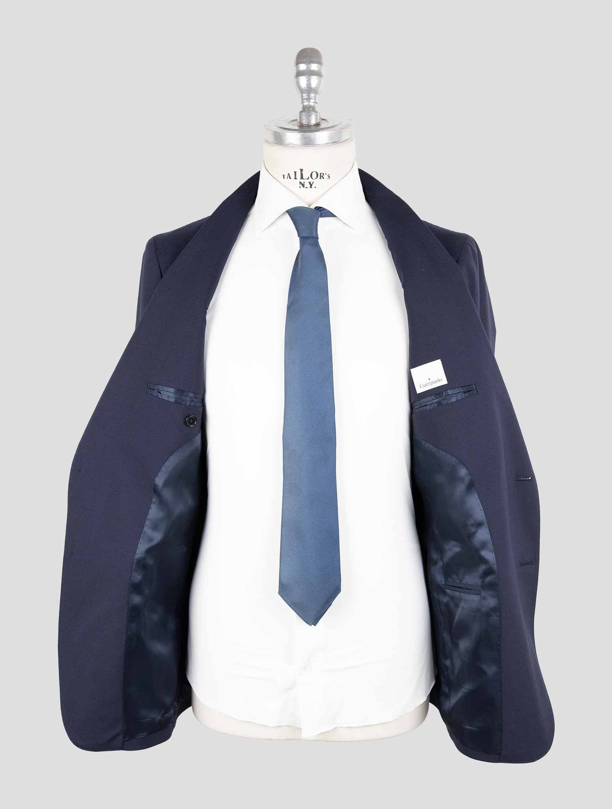 Giampaolo Blue Wool Pl Ea Suit 7