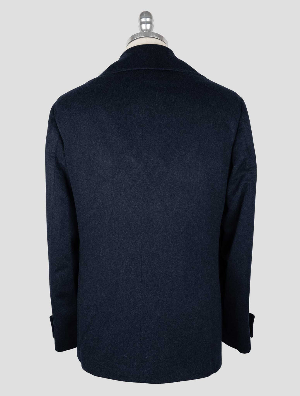 Isaia Blue Cashmere Double Breasted Coat 3