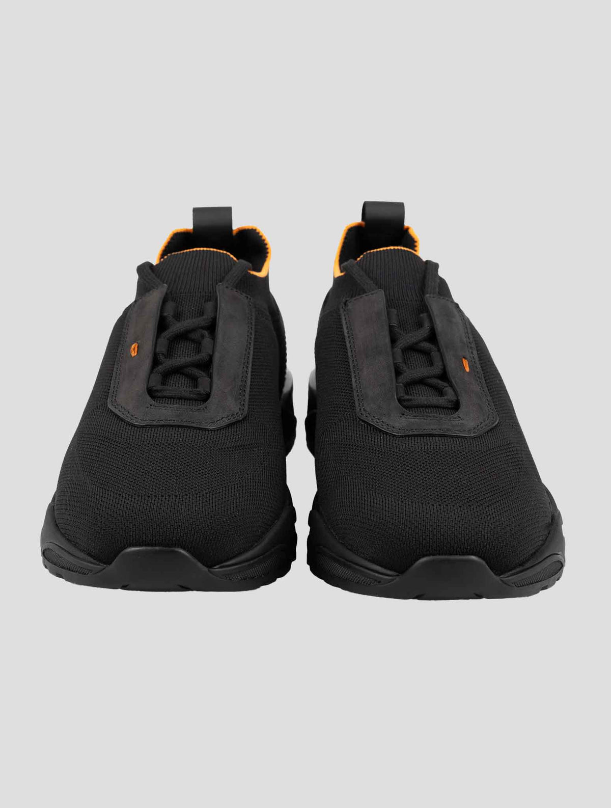 Santoni Black Cotton Ea Sneakers 2