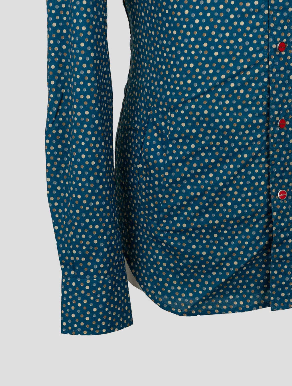 Kiton Blue Cotton  Shirt Mariano 6