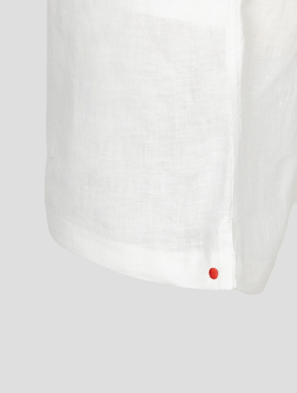 Kiton White Linen Short Pants 4