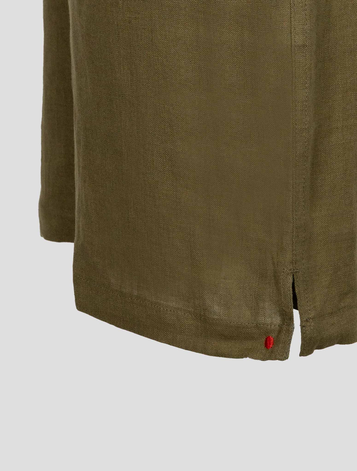Kiton Green Linen Short Pants 4