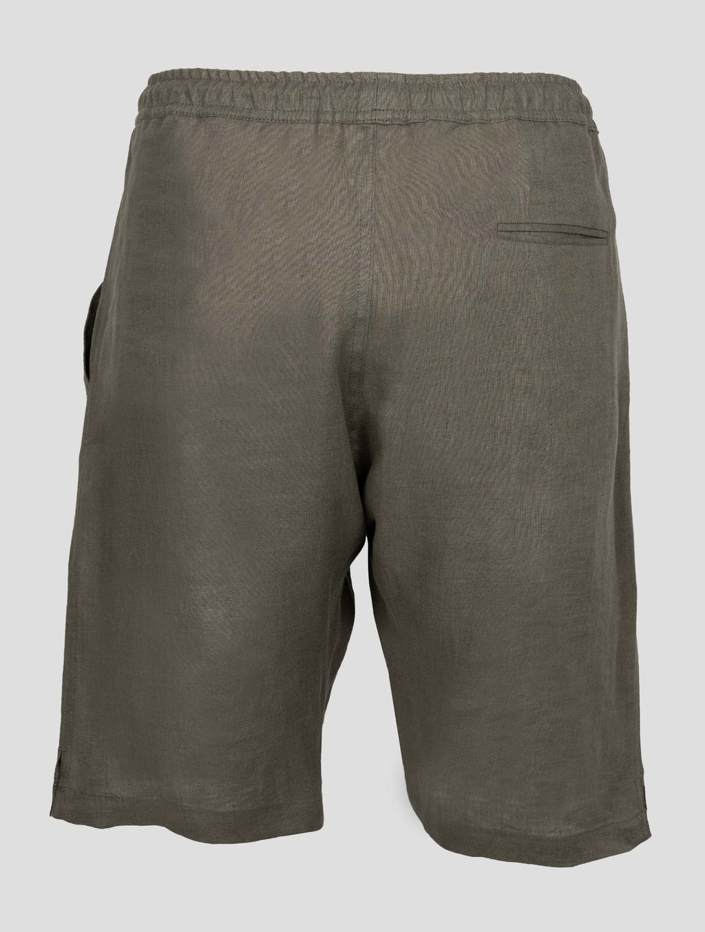 Kiton Taupe Linen Short Pants 3