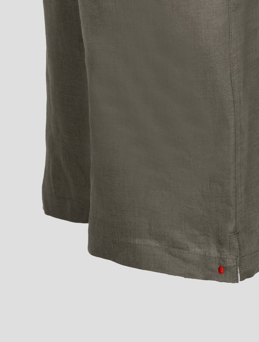 Kiton Taupe Linen Short Pants 4