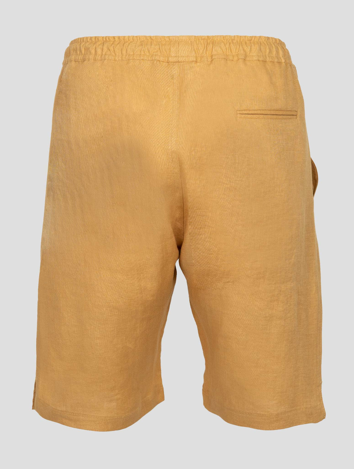 Kiton Yellow Linen Short Pants 3