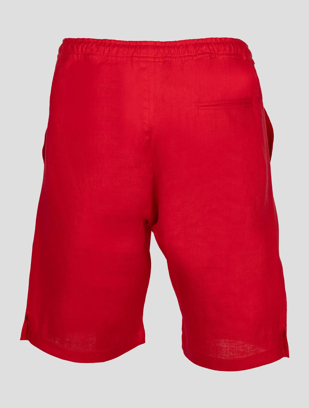 Kiton Red Linen Short Pants 3