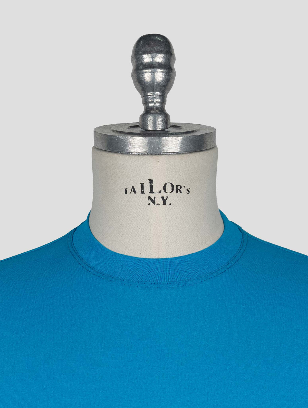 Kired Light Blue Cotton T-Shirt 4