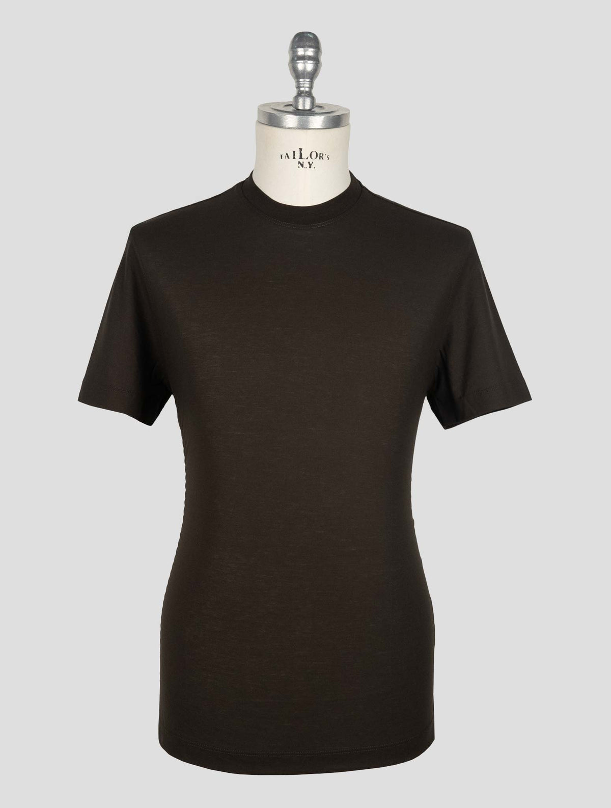 Kired Dark Brown Cotton T-Shirt 1