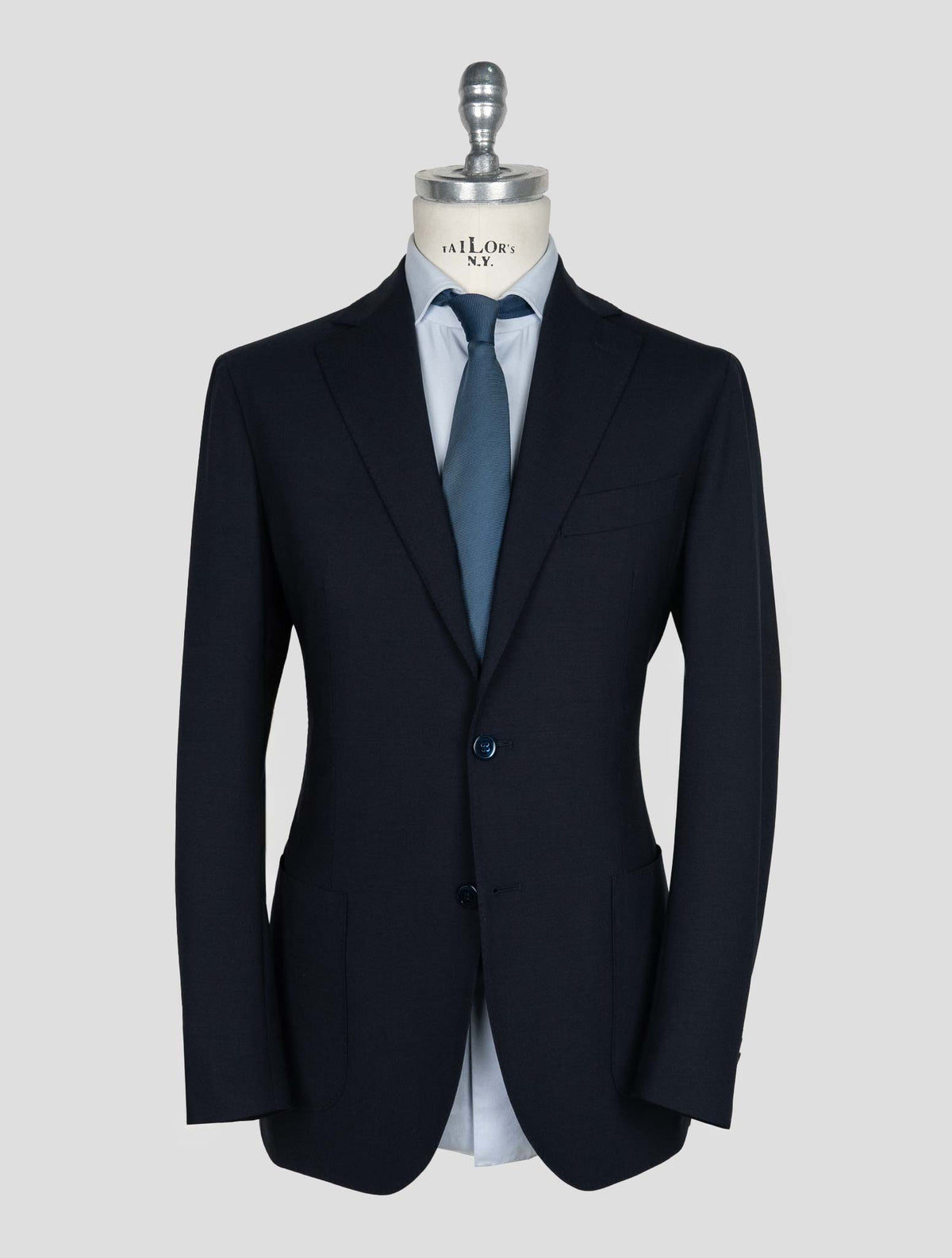 Sartorio Napoli Dark Blue Virgin Wool Ea Suit 1