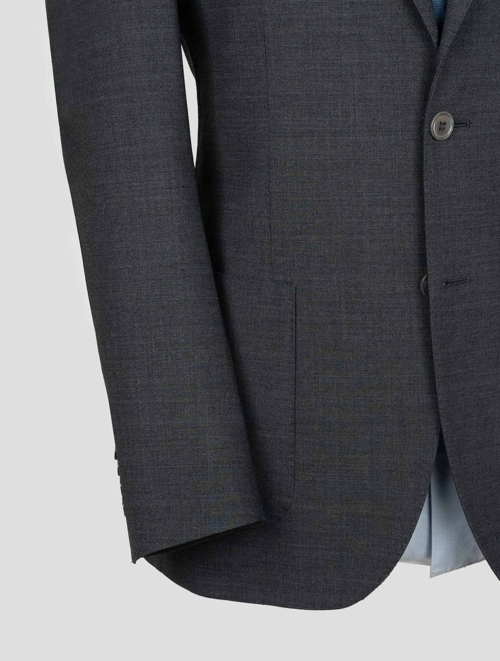 Sartorio Napoli  Dark Gray Virgin Wool Ea Suit 6